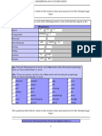 Morphology exercises