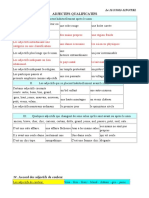 Adjectifs Qualificatifs