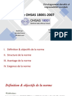 Norme OHSAS 18001-2007: Développement Durable Et Responsabilité Sociétale