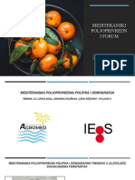 Anđelko Milardović - Prezentacija: Mediteranska Poljoprivredna Politika I Demografija