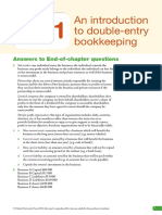 An Introduction To Double-Entry Bookkeeping: Answers To End-Of-Chapter Questions