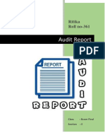 Audit - Audit Report - Ritika