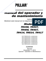 Manual del operador y mantenimiento TH336-417