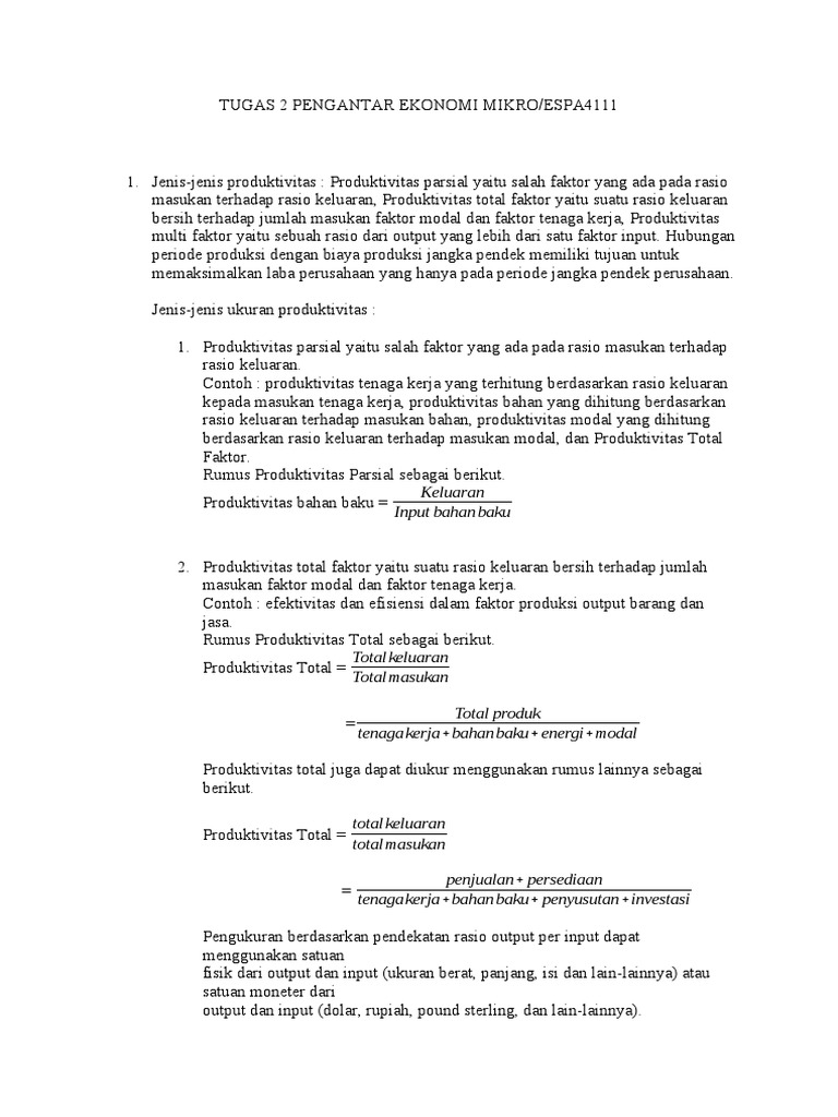 Jawaban Tugas 2 P.E.M | PDF