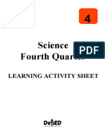 Science Fourth Quarter: Learning Activity Sheet