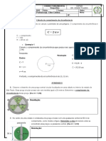 MATEMÁTICA BÁSICA - 7º ANO - Comprimento de Circunferência