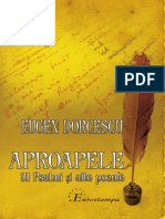 Eugen Dorcescu - Aproapele (111 Psalmi Și Alte Poeme), Editura Eurostampa, Timișoara, 2022