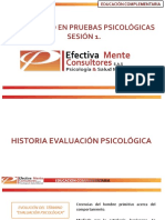 Presentación Evaluacion Psicologica y Aspectos Eticos 1 Sesion