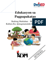 ESP4 - Module2 - Kultura Ko, Ipinagmamalaki Kong Tunay