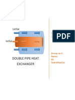Double Pipe Heat Exchanger: Open Ended Lab Lab Report No