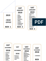 VAT 2019 VAT 2019 VAT 2019: - Head Office