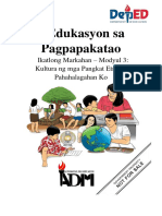 ESP4 - Module3 - Kultura NG Mga Pangkat Etniko, Pahahalagahan Ko (AutoRecovered)