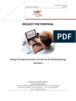 Request For Proposal: Design & Implementation of Internet & Mobile Banking Solutions