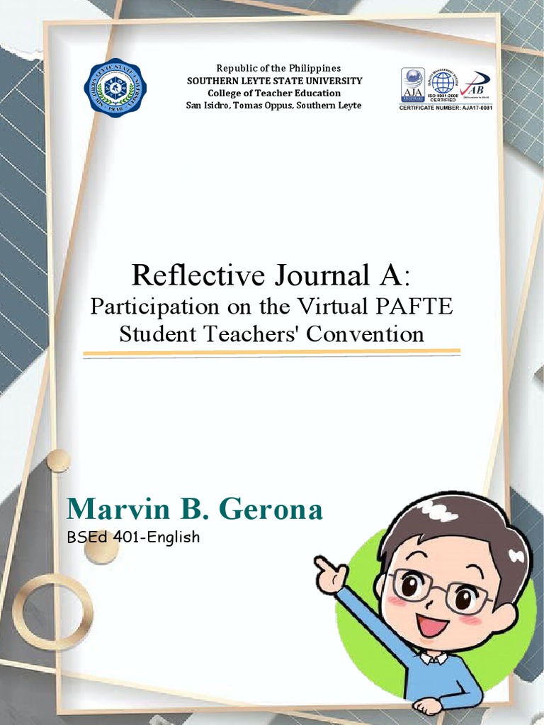 Reflective Journal on Student Teacher Convention | PDF | Test ...