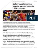 Mundial de Balonmano Femenino: España Se Prepara para Un Impacto Indirecto de 290 Millones - Palco23