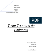 Taller Teormea de Pitagoras PDF