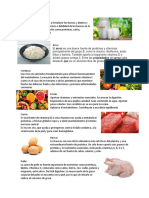 Alimentos y Nutrientes