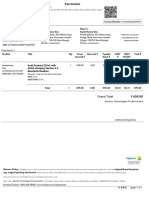 Tax Invoice for Headphones