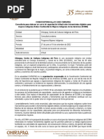 Convocatoria Nro.011.2022 Chirapaq