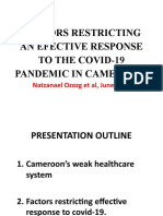 Factors Restricting An Efective Response To The Covid-19