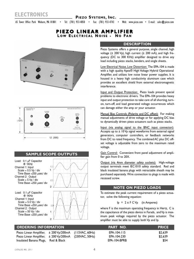 Cat8.0405 PDF Amplifier Capacitor