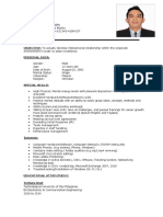 Sample CV - Engr. Carl Betuin