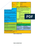 Year 4 Lesson Plan: Content Standard