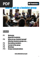 How To Set Up A Feminist Group, Sept 10