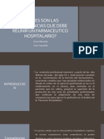 Cuáles Son Las Competencias Que Debe Reunir Un Famaceutico Hospitalario