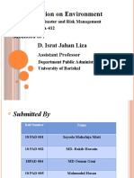 A Presentation On Environment:: D. Israt Jahan Liza