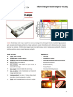 Short Wave Infrared Lamps for Industrial Heating Processes