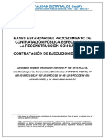 Bases Estándar Del Procedimiento de Contratación Pública Especial para La Reconstrucción Con Cambios Contratación de Ejecución de Obras