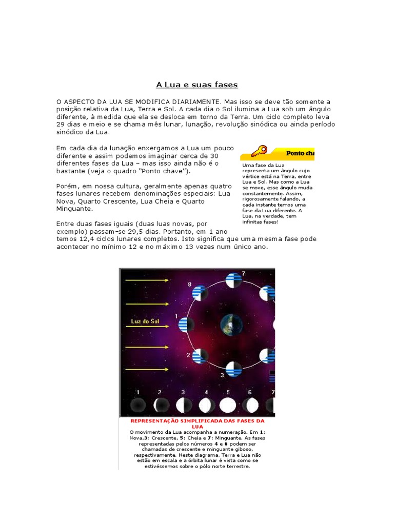 A Lua 4º Ano | PDF | Lua | Terra