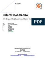 Data Sheet LCD Chip On Glass 14 Pines