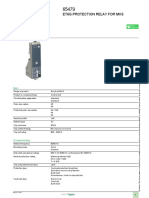 Product Data Sheet: Et6G Protection Relay For Mvs