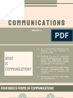 Communications: Group 1