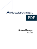 Dynamics SL Systemmanager