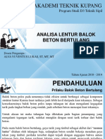Tatap Muka 4 - ANALISA LENTUR BALOK BETON BERTULANG - 1