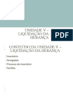 Unidade V Liquidacao Da Heranca