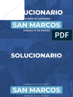 San Marcos Solucionario Sábado 19