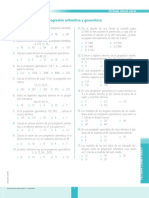 Ficha Nivel Cero Progresión Aritmética y Geométrica