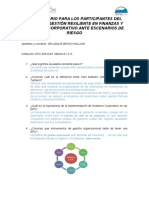 Cuestionario para Los Participantes en El Modulo Gestión Resiliente en Finanza y Gobierno Corporativo Ante Escenarios de Riesgo