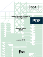 504 - Voltage and VAr Support in System Operation