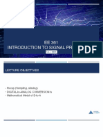 EE 361 Introduction to Signal Processing Lecture Objectives
