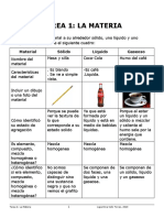 Tarea 1 Unidad La Materia