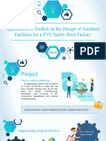 Application of Toolkits in The Design of Auxiliary Facilities For A PVC Safety Boot Factory