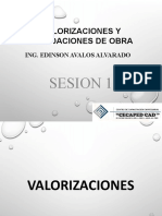 Valorizaciones Sesion 01