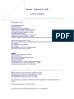 Rebonds A and B A Short Analyses