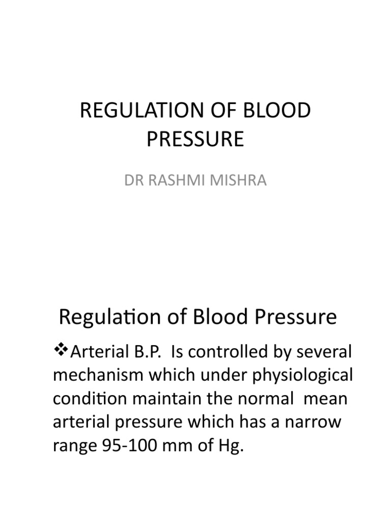 Regulation of Blood Pressure A Comprehensive Review of the Neural