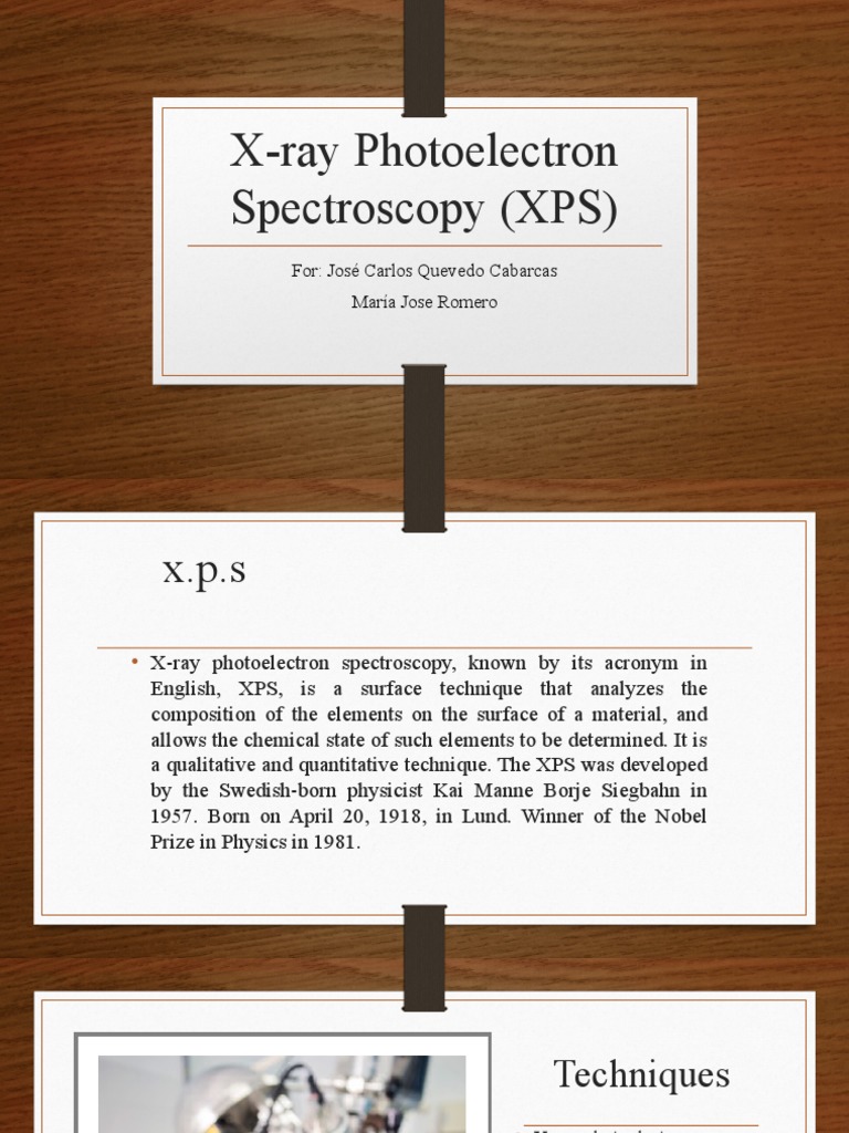 X-ray Photoelectron Spectroscopy Overview | PDF | X Ray Photoelectron ...